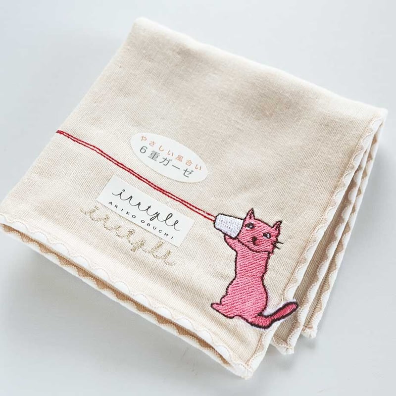 オブチアキコ・ガーゼハンカチ糸電話 | 猫雑貨店 ラ・シュエット