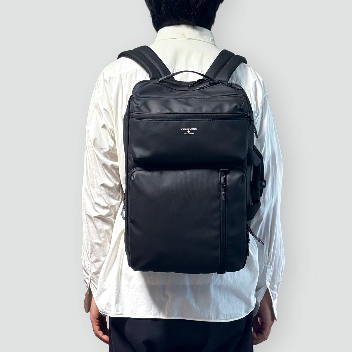 Coating 3WAY BAG / BLACK | R/F STORE | SQUALO W