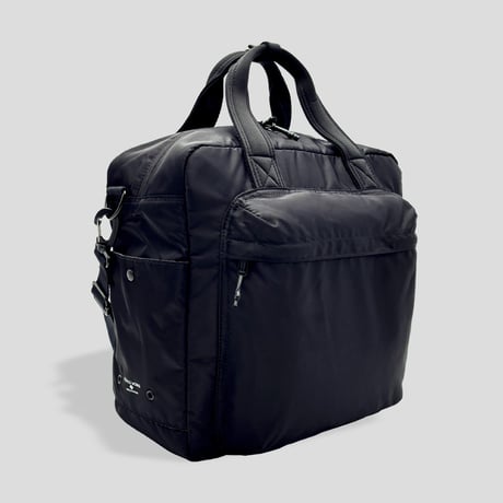 SQUALO WORKS スマートボストン トートバッグ ブラックレザー ハンズオリジナル スクアーロワークス（SQUALO WORKS） 2WAYジム