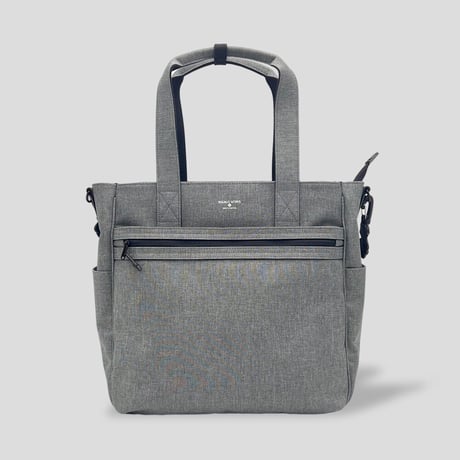 Chambray Polyester UTILITY TOTE / GRAY