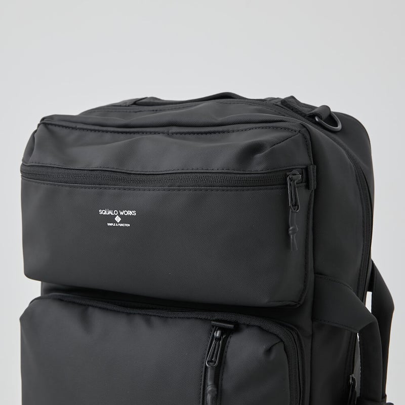 保存袋付き未使用品✨ペリーコ　アネッリ　スウェード　黒　スクエアトゥ　35 Coating 3WAY BAG / BLACK | R/F STORE | SQUALO W