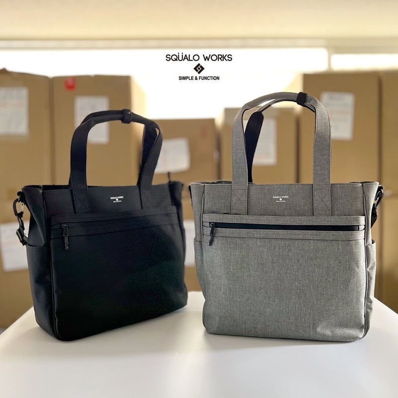 Chambray Polyester UTILITY TOTE / GRAY | R/F ST