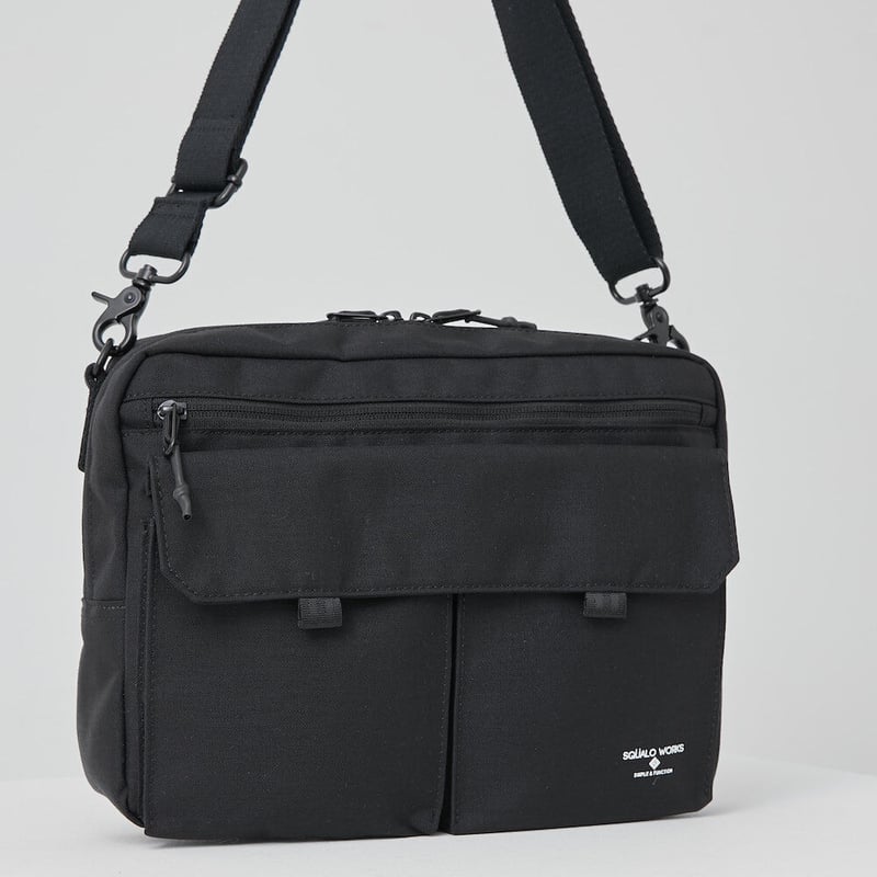 Nylon OX SHOULDER BAG / BLACK | R/F STORE | SQU Nylon OX SHOULDER BAG / BLACK | R/F STORE | SQU