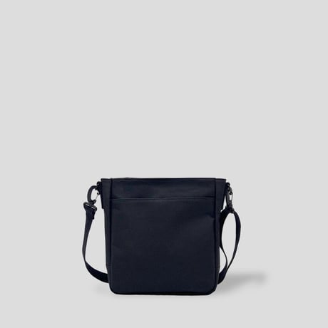Chambray Polyester SQUARE CROSS BAG / BLACK