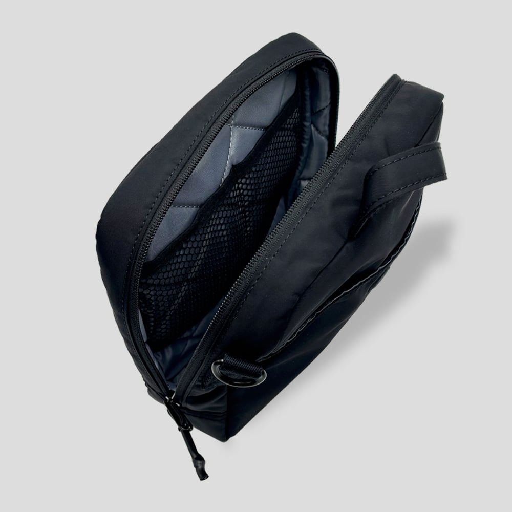 【Sae(簡易包装)】MONT BLANC ノートホルダー 黒 レザー Recycle Nylon MINI SHOULDER BAG | R/F STORE | S