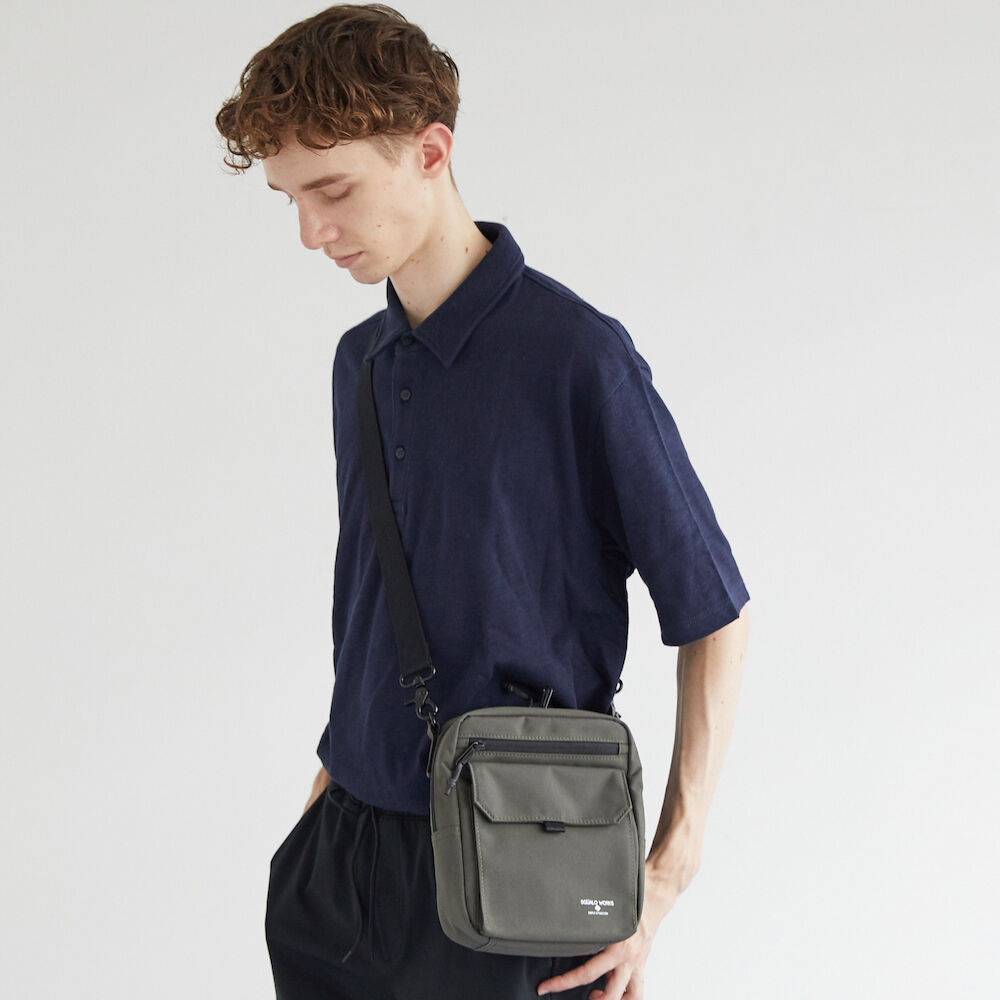Nylon OX MINI SHOULDER BAG / GRAY | R/F STORE Nylon OX MINI SHOULDER BAG / GRAY | R/F STORE
