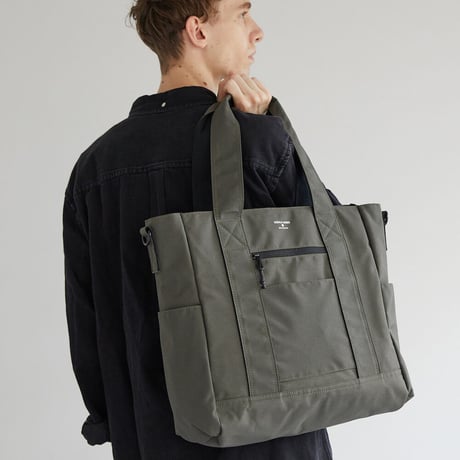 Nylon OX SIMPLE TOTE / GRAY