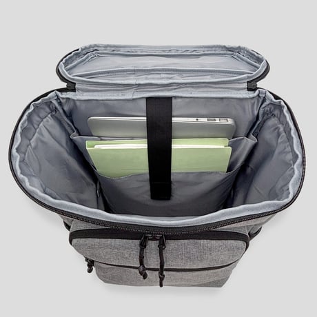 Chambray BOX RUCK SACK / GRAY