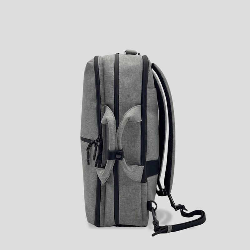 Mサイズ／3way bag／silver×デニム Chambray Polyester 3WAY BAG / GRAY | R/F STORE