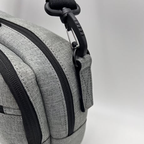 Chambray Polyester 2WAY SHOULDER BAG / GRAY