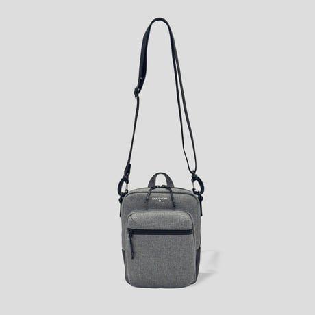 Chambray Polyester MINI SHOULDER BAG / GRAY | R Chambray Polyester MINI SHOULDER BAG / GRAY | R
