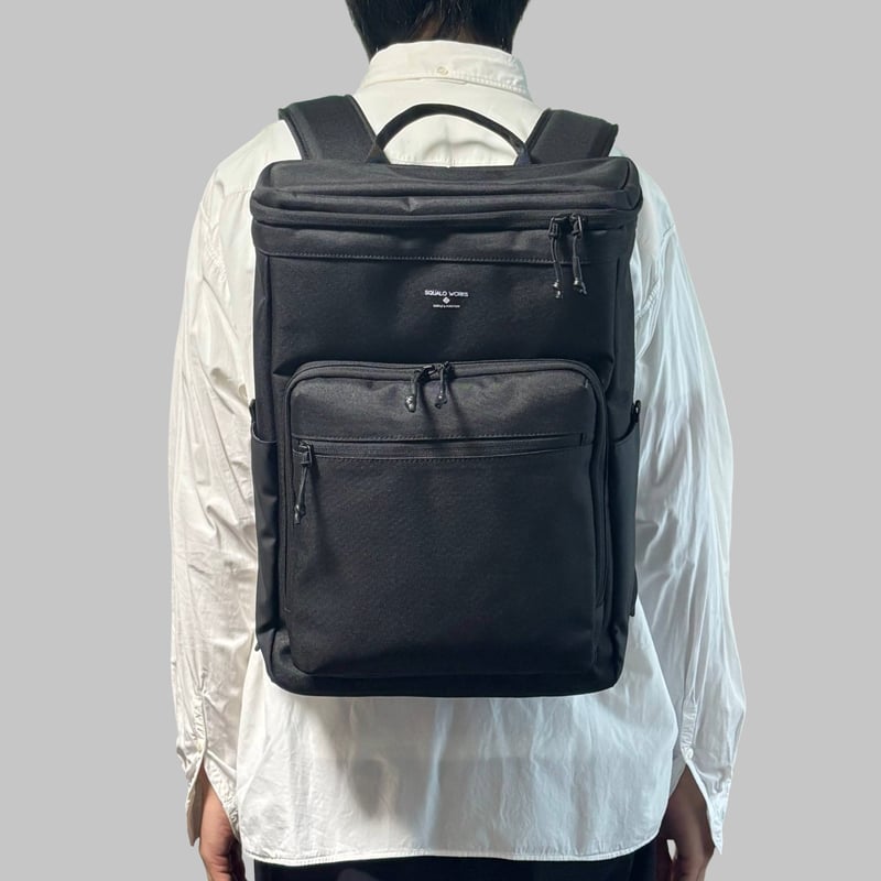 Chambray BOX RUCK SACK / BLACK | R/F STORE | SQ