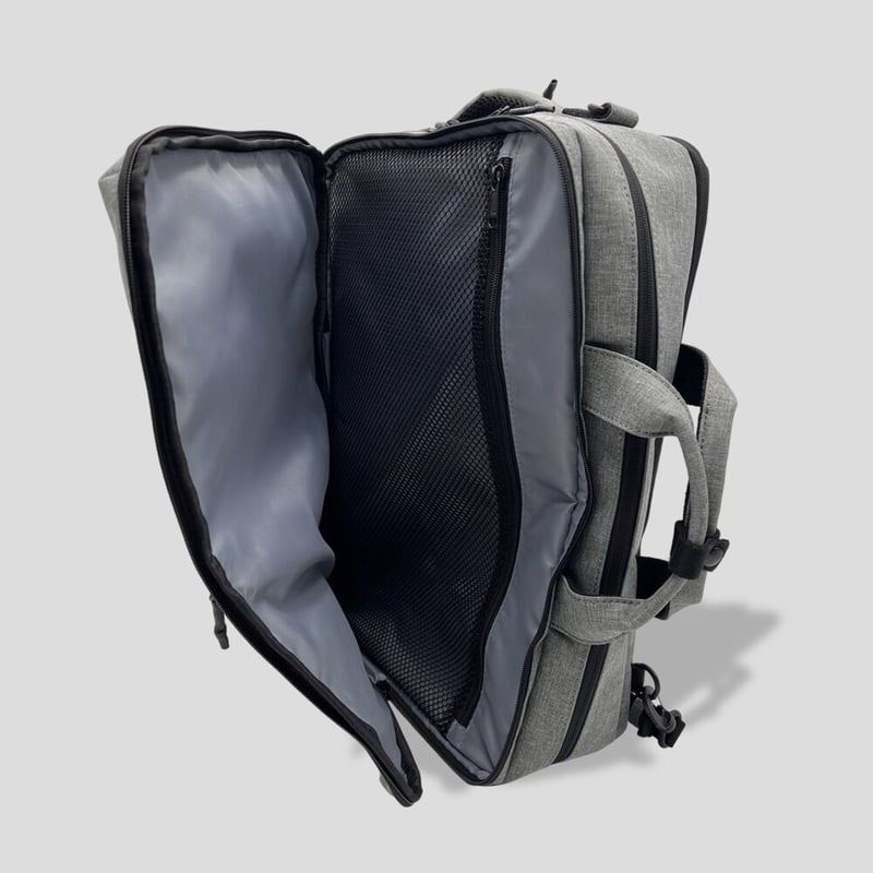 Chambray Polyester 3WAY BAG / GRAY | R/F STORE Chambray Polyester 3WAY BAG / GRAY | R/F STORE
