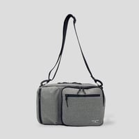 Chambray Polyester 2WAY SHOULDER BAG / GRAY