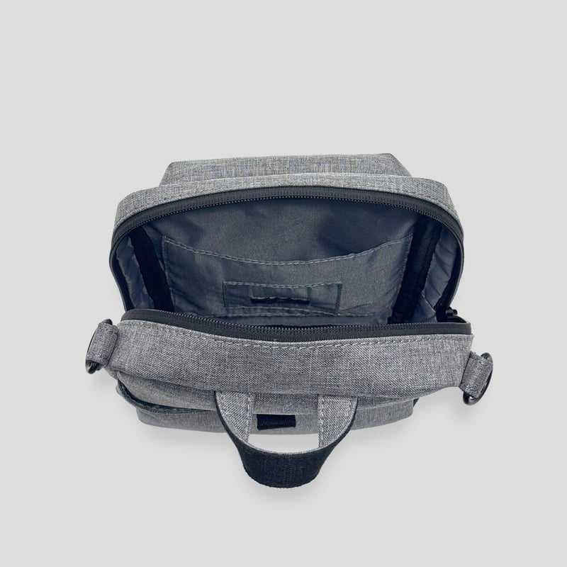 Chambray MINI SHOULDER BAG / GRAY | R/F STORE |