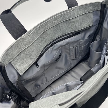 Chambray UTILITY TOTE / BLACK