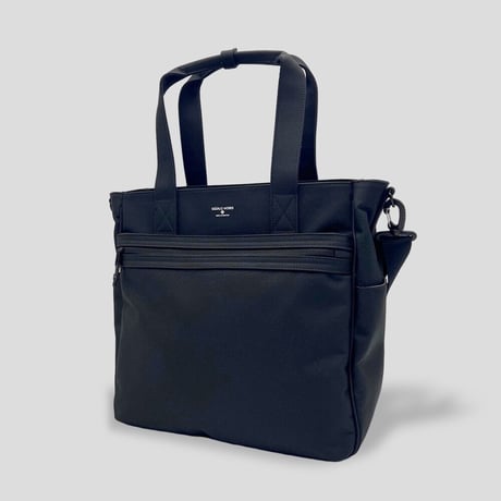 Chambray UTILITY TOTE / BLACK