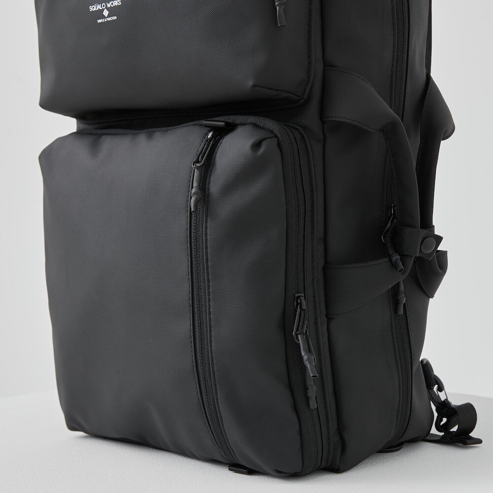Coating 3WAY BAG / BLACK | R/F STORE | SQUALO W Coating 3WAY BAG / BLACK | R/F STORE | SQUALO W