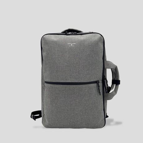Chambray Polyester 3WAY BAG / GRAY