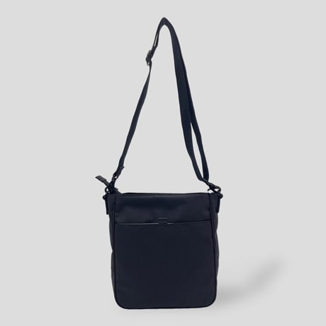 Nylon OX SQUARE CROSS BAG / BLACK