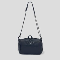 Chambray Polyester SHOULDER BAG / BLACK