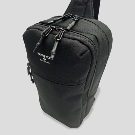 Chambray Polyester SLING PACK / BLACK