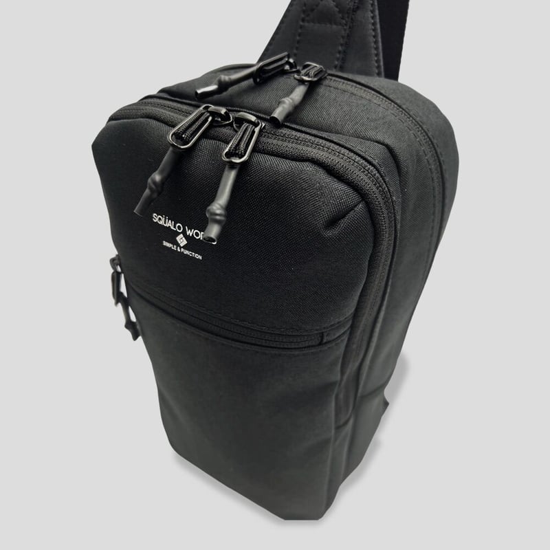 Chambray Polyester SLING PACK / BLACK | R/F STO Chambray Polyester SLING PACK / BLACK | R/F STO