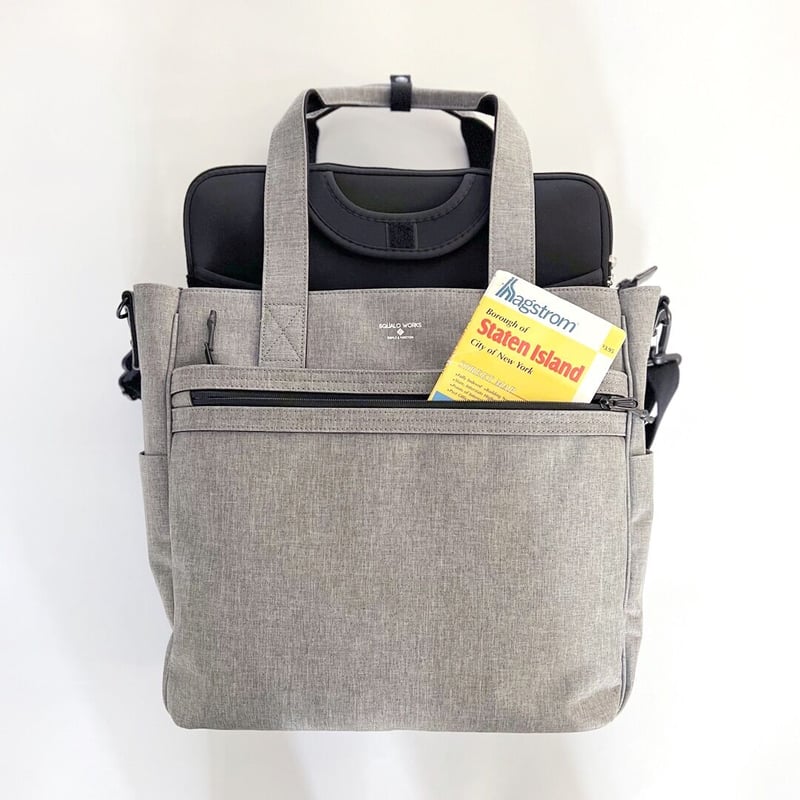 Chambray UTILITY TOTE / BLACK | R/F STORE | SQU