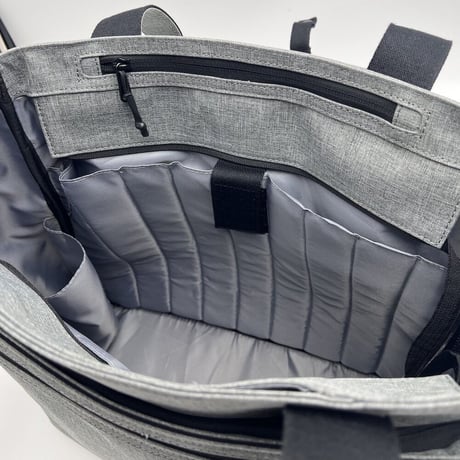 Chambray UTILITY TOTE / BLACK