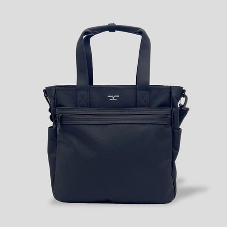 Chambray Polyester UTILITY TOTE / BLACK
