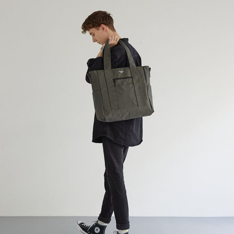 Nylon OX SIMPLE TOTE / BLACK | R/F STORE | SQUA