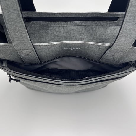 Chambray UTILITY TOTE / BLACK
