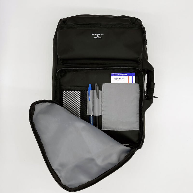 保存袋付き未使用品✨ペリーコ　アネッリ　スウェード　黒　スクエアトゥ　35 Coating 3WAY BAG / BLACK | R/F STORE | SQUALO W