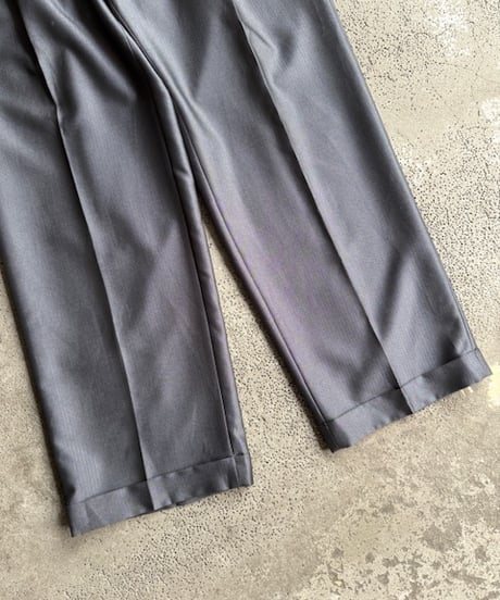 rayon polyester striped tuck slacks
