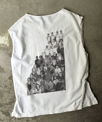 90s-00s “Reebok” memorial remake v-neck slit no-sleeve