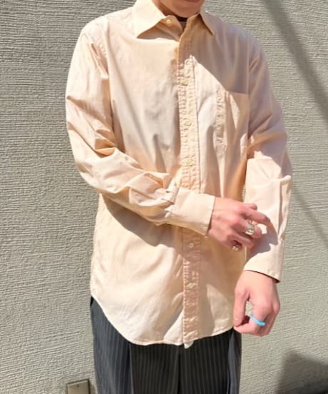 90s “Burberry” cotton dress shirt［made in USA］