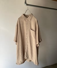 “Van Heusen” Linen Rayon Hidden Check Shirt