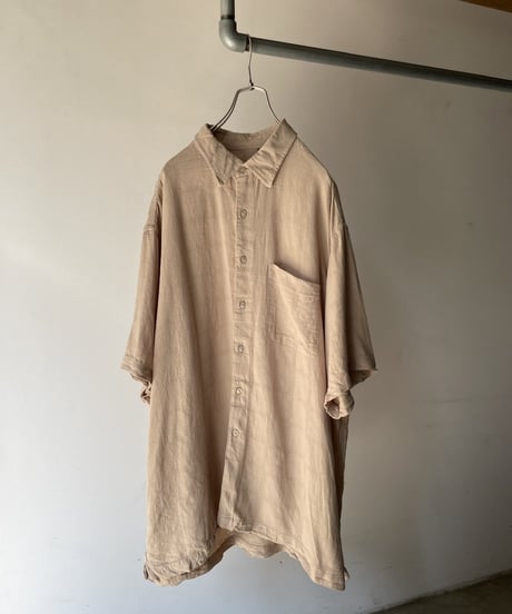 “Van Heusen” Linen Rayon Hidden Check Shirt