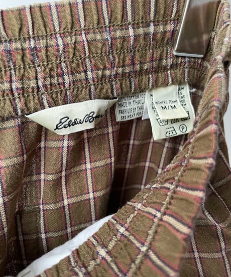 “Eddie Bauer” cotton plaid pajama slacks