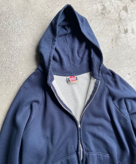 80s acrylic zip parka［made in USA］