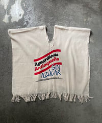 “Aguardiente Antioqueno” Linen Poncho