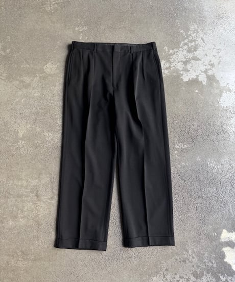 90s “Polo by Ralph Lauren” wool 2tuck wide slacks