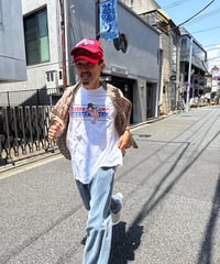 90s “BUBBA GUMP” cotton print t-shirt