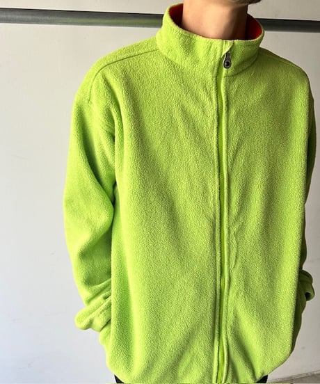 90s "LANDS'END" poly fleece full zip jacket［made in USA］