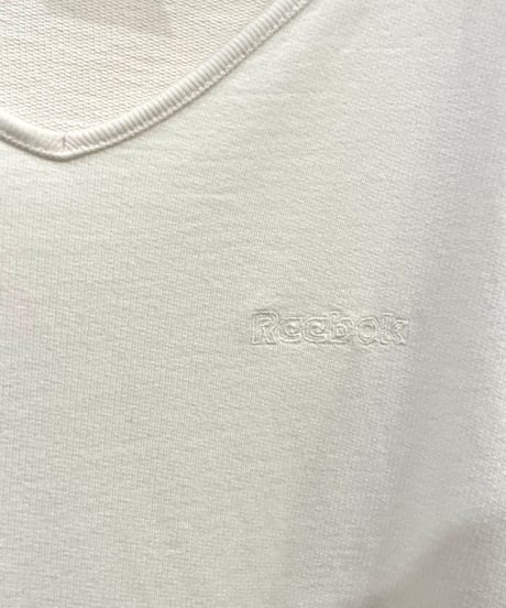 90s-00s “Reebok” memorial remake v-neck slit no-sleeve