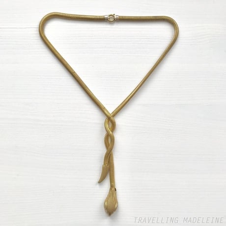1960-70's Gold Snake Necklace　ゴールド　スネーク　ネックレス(W18-80N)