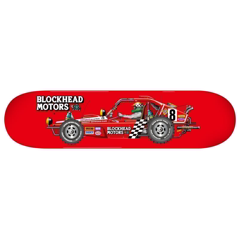 BLOCKHEAD MOTORS ビンテージバギースケートデッキ（レッド） ビンテージバギースケートデッキ（レッド） | BLOCKHEAD MOTORS