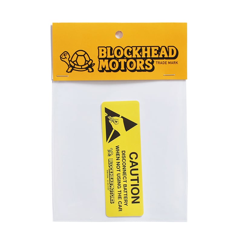 CAUTIONステッカー / Caution sticker | BLOCKHEAD MOTORS