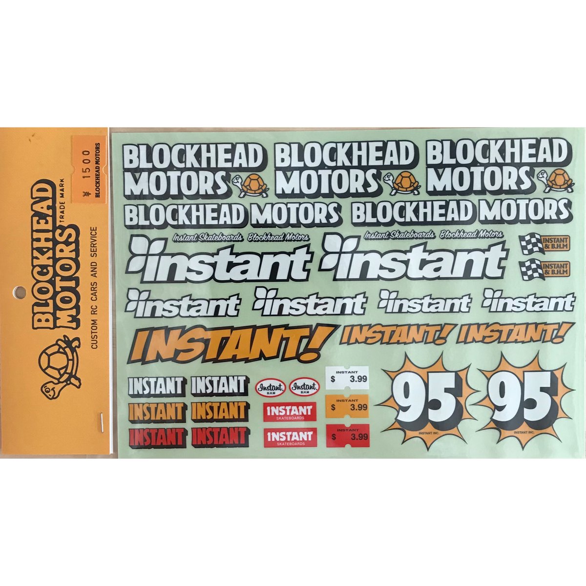 instant x BLOCKHEAD MOTORS コラボデカールシート | BLOCKHE