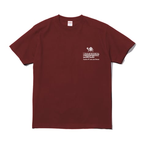 BLOCKHEAD MOTORS スタンダードTシャツ／バーガンディ